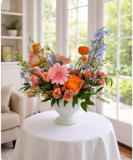 vivid yellow floral arrangement