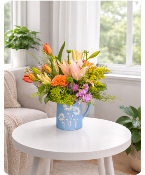 vivid yellow floral arrangement