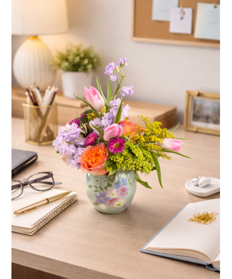 vivid yellow floral arrangement