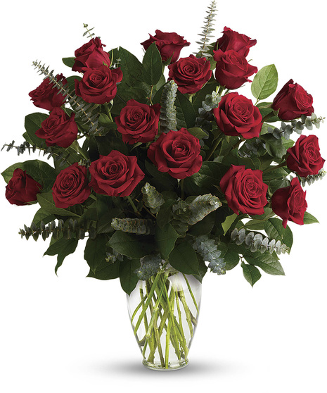 long-stem red roses