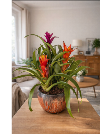 blooming anthurium plant