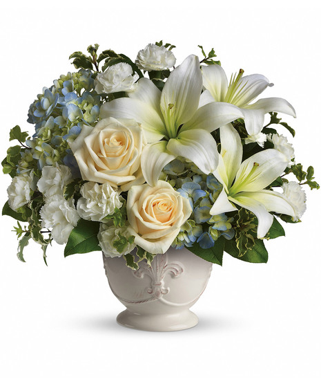 white floral arrangement