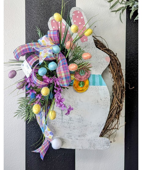 Spring Bunny - Grapevine Wreath