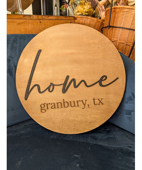 Home - Wood Sign