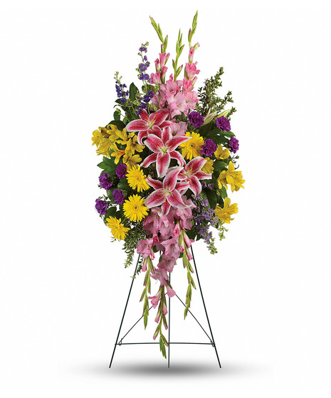 Rainbow Of Remembrance - Standing Spray