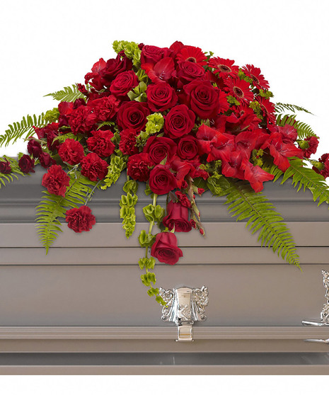 Red Rose Sanctuary - Casket Spray