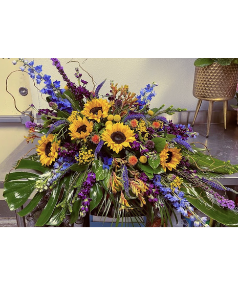 Texas Wildflower  - Casket Spray