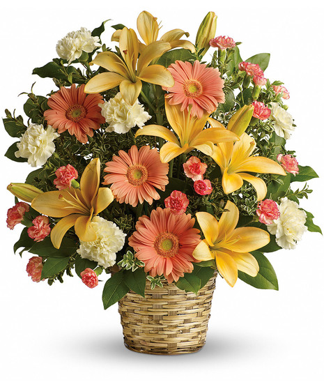 yellow and orange floral arrangement
