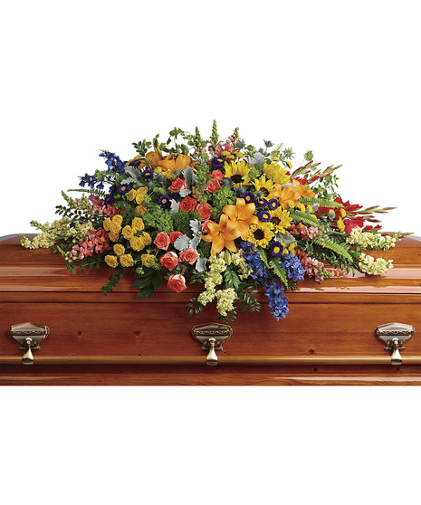 Colorful Reflections - Casket Spray
