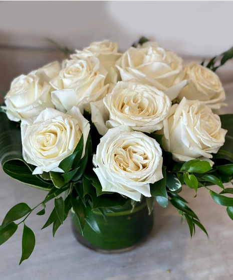 Modern White Roses