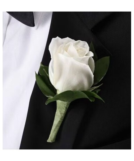White Rose - Boutonniere