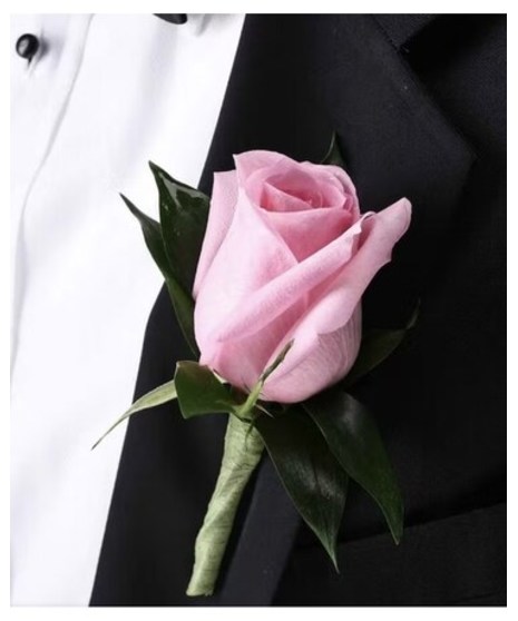 Pink Rose - Boutonniere