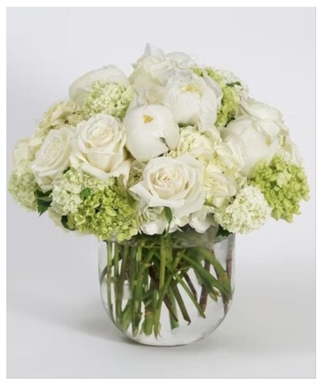Garden of Luxurious White Blooms